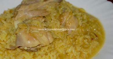 Arroz con pollo al azafrán