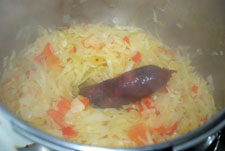 Añadir la carne o chorizos Añadir la carne o chorizos