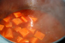 Añadir la calabaza Añadir la calabaza