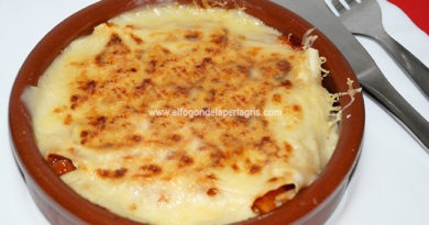 Canelones de verdura