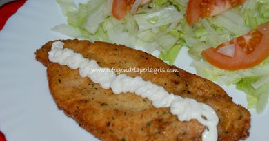 Escalopes de pollo con jamón y queso