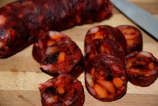 Cortar el chorizo