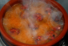 Dejar evaporar el alcohol de la sidra