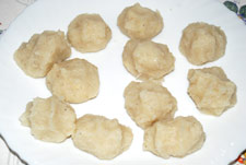 Hacer las bolitas de coliflor Hacer las bolitas de coliflor