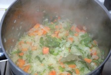 Añadir las verduras