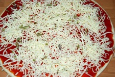 Poner el queso en la base Poner el queso en la base