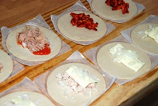 Rellenar las obleas Rellenar las obleas