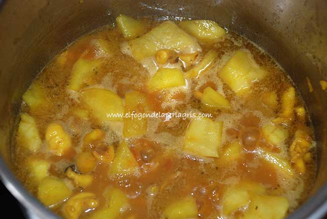 Añadir las patatas