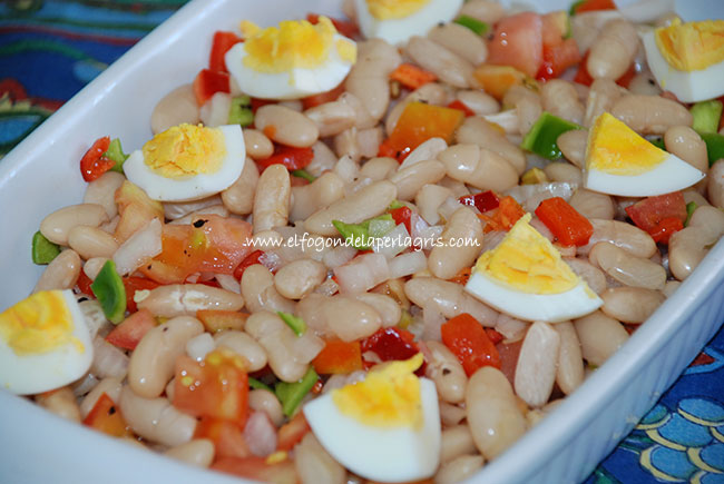 Ensalada de alubias blancas
