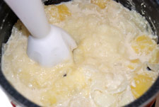 Triturar con la batidora