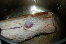 Dorar la carne para mechar