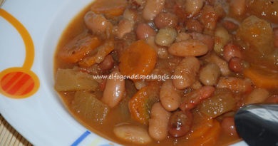 Judías frescas con calabacín