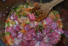 Agregar pavo troceado