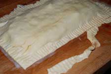 Cerrar la empanada de carne