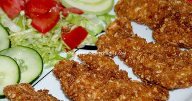 Pollo empanado con kikos