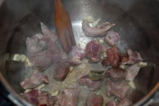 Refreír la carne Refreír la carne