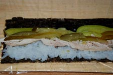 Rellenar el alga nori