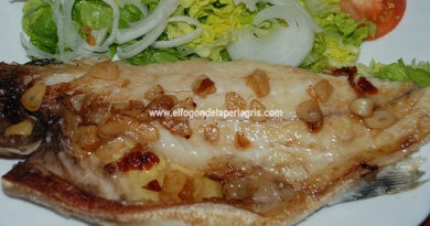 Lubina a la plancha con ensalada