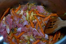 Añadir la carne de pavo