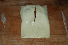 Cerrar los rollitos de primavera