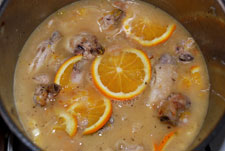 Añadir naranja a las alitas