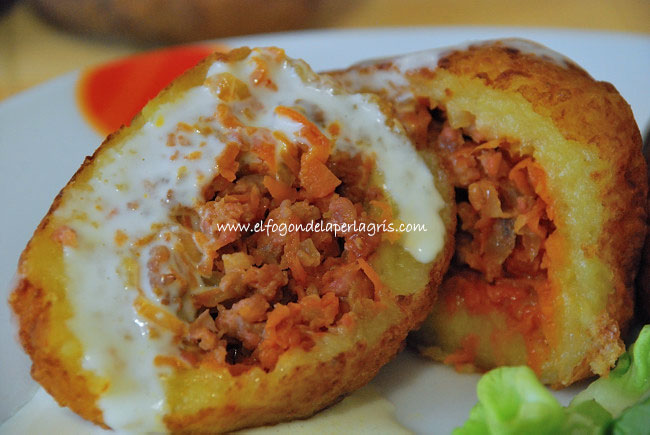 Bolitas de patata y carne Bolitas de patata y carne