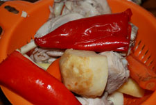 Reservar verduras para la ciorba