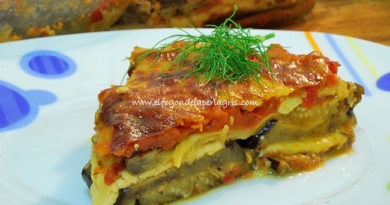 Berenjenas con queso al horno