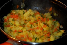 Sofreír las verduras