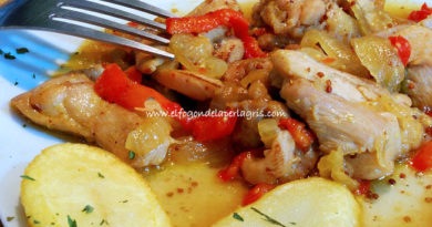 Pollo a la miel y mostaza