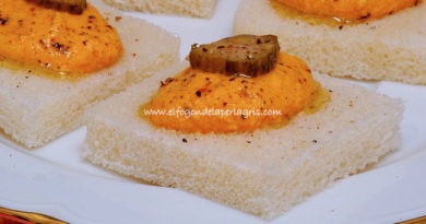 Paté rojo casero de altramuces