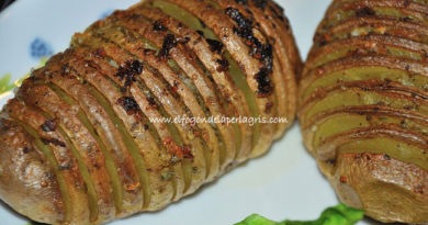 Patatas hasselback