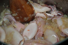 Añadir los chipirones