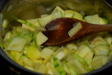 Refreír las verduras