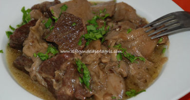Ternera con setas