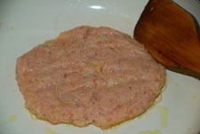 Dar forma a la hamburguesa