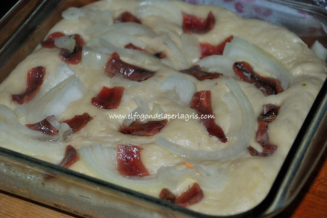 Focaccia de anchoas