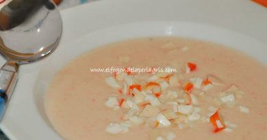 Crema de palitos de cangrejo