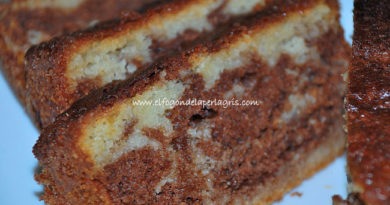 bizcocho marmolado casero