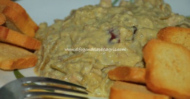 Revuelto de alcachofas y jamón