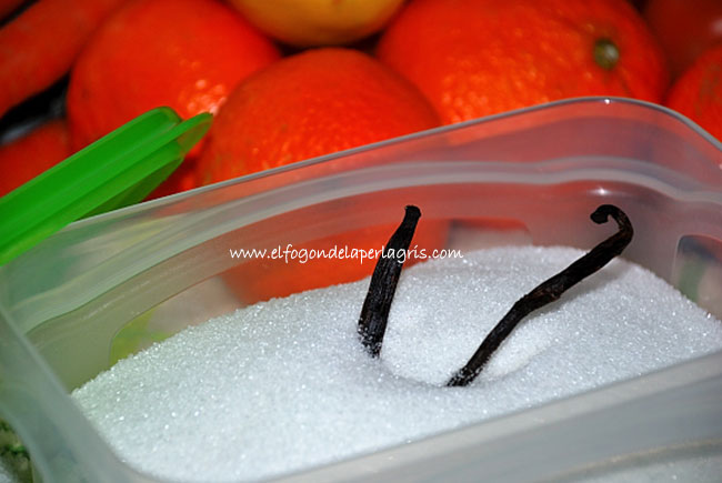 Azúcar vainillada casera