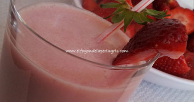 Batido de fresa natural