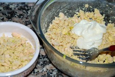 Separar una parte del relleno Separar una parte del relleno