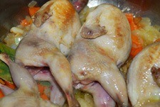 Agregar las codornices Agregar las codornices