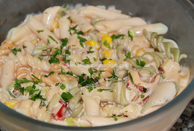 Ensalada veraniega de pasta