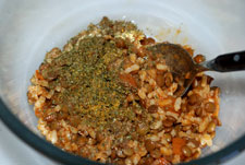 Añadir especias Añadir especias