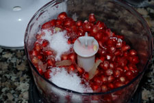 Triturar frutos de la granada Triturar frutos de la granada