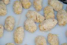 Empanar las croquetas