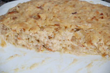 Masa lista para las croquetas de pollo