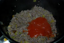 Poner un poco de tomate